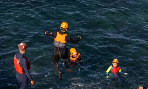 Coasteering in Caloura with...